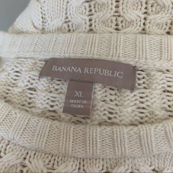 Banana Republic Cream Colored Sweater sz XL - Picture 5 of 6